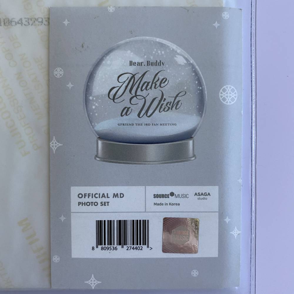 GFRIEND 3RD FANMEETING 'DEAR BUDDY - MAKE A WISH' OFFICIAL